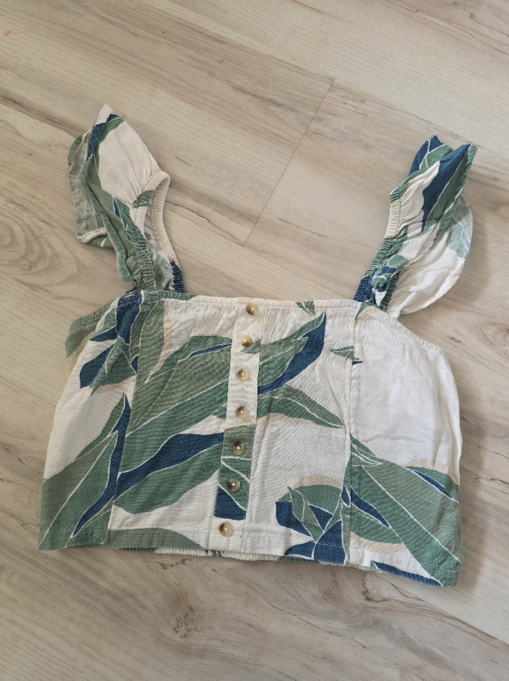 Billabong Cropped Tropical Tank Top Medium